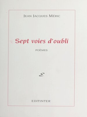 cover image of Sept voies d'oubli